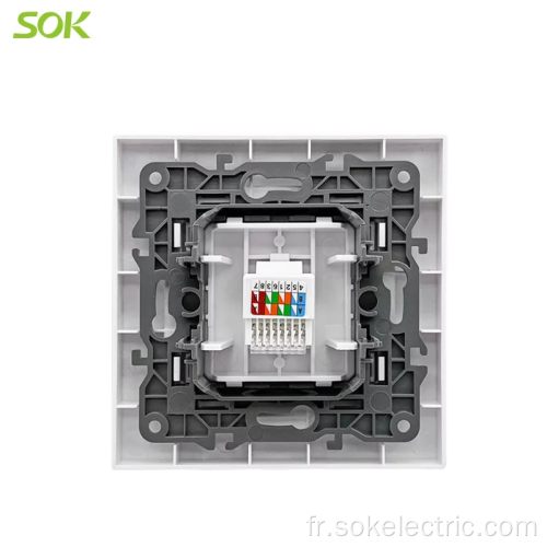 RJ45 LAN Socket Hanger Prise électrique CAT 5E